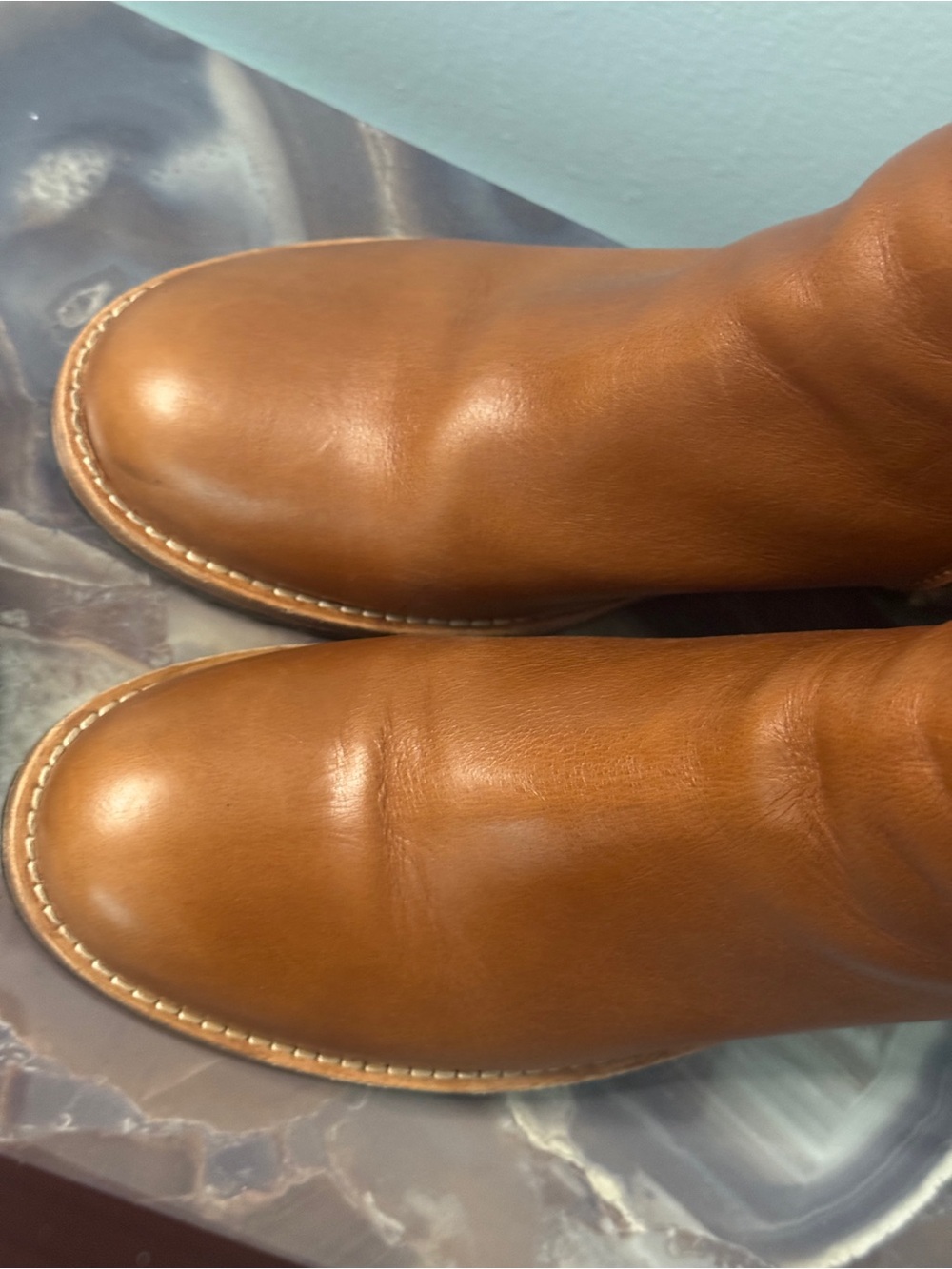 Women's Tan Leather Ankle Boots - Portland leather goods - Picture 8 of 10